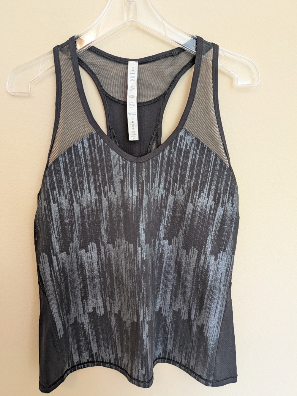 Lululemon Ace Tank Black / Scratch Match Black Multi